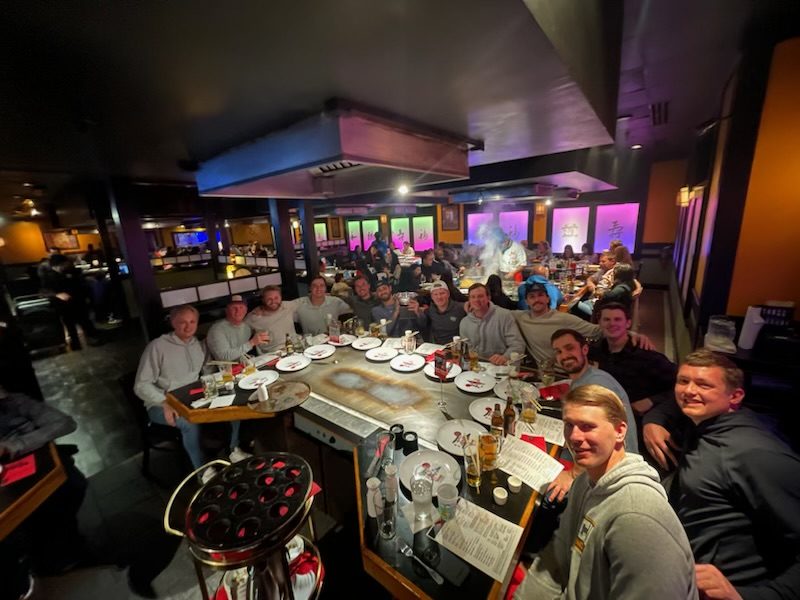 The field at hibachi, from the oral history.